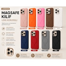 Samsung Galaxy Uyumlu S25 Plus Premium Magsafe Lansman Kılıf Kamera Korumalı Mat Silikon Kapak Pembe