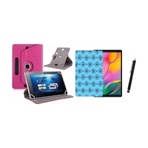 Dark Evopad M7430 Uyumlu Set Universal Tablet Kılıfı Nano Ekran Koruyucu+kalem