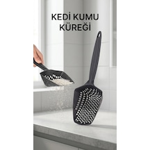 Kedi Kumu Eleme Küreği Yumuşak Sap Ve Dar Kenar Tasarımıyla Temizlik İçin Uygun