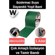 Sızdırmaz Suya Dayanıklı Yeşil Renk Çok Amaçlı Tamir Ve İzolasyon Bandı 10m 1 Adet