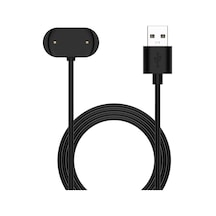 Caseonn Amazfit Active Manyetik Usb Hızlı Şarj Kablosu Siyah