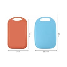 Dancemonkey 10 Adet Plastik Kaymaz Kesme Tahtası Turuncu Renk, Mutfakta Kolay Kullanım Turuncu