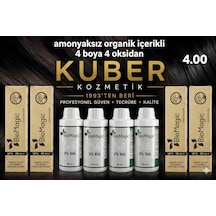 Biomagic 4.00 Kahve Organik İçerikli Amonyaksız Kalıcı Saç Bopyası 4 Boya+ 4 Oksaidan