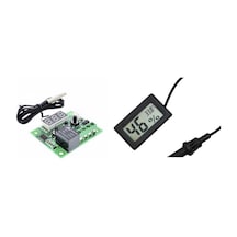 Digital Nem Ve Isı Ölçer Problu Ve Termostat Kuluçka Set