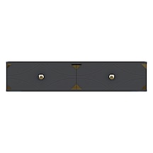 Tda1297ag - Alfa120 Duvara Montaj Tv Stand, Tv Rafı, Tv Sehpası Antrasit - Gold 120cm