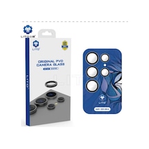 Lito Samsung Galaxy Uyumlu S25 Ultra Kamera Lens Koruyucu Silver Blue Mavi
