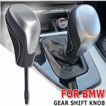 Bmw E90 Vites Topuzu Alcantara Deri Gümüş Oem E92 E93 2005-2012