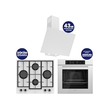 Chef Edition Turbolu Beyaz 3'lü  QBL62CB-LN386-D078SA Ankastre Set