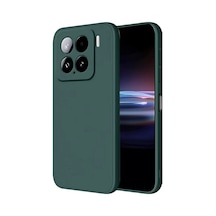 Newface Xiaomi Mi 15 Pro Kılıf Nano İçi Kadife Silikon - Koyu Yeşil