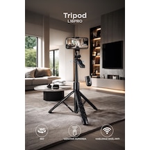 Tripod Kumandalı 153cm Android Ios Go Pro Uyumlu Selfie Çubuğu L16 Pro