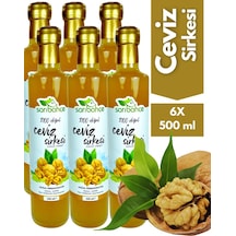 Ceviz Sirkesi 500 Ml - 6'lı Paket Organik Doğal Fermantasyon