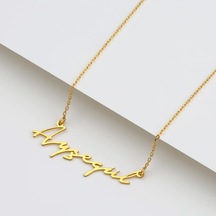 925 Ayar Gümüş El Yazılı Kişiye Özel Kolye 925 Ayar Gümüş El Yazılı Kişiye Özel Kolye