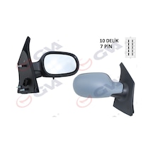 Gva 1011205 Dış Dikiz Aynası Sağ Megane Scenıc 97 Elektrikli Isıtmalı Sensörlü Astarlı Konveks 7 Fiş Vm-133nehpr 7700841656-7700834190