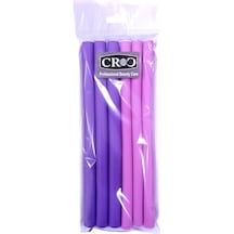 Croc 1242 Sosis Bigudi 6lı Karma Boy:22cm Mor - Pembe