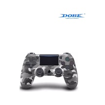 Ps4-pc-android Box-android-Apple Uyumlu iOS Telefon Tablet Titreşimli Bluetooth Oyun Kolu Kamo Gri