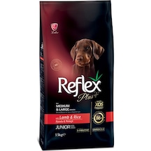 Reflex Plus Kuzu Etli ve Pirinçli Orta ve Büyük Irk Yavru Köpek Maması 15 KG