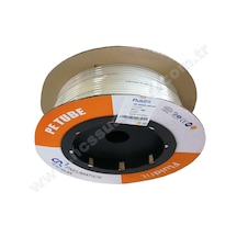 100 Metre Uzunluğunda 6 Mm Pe Natural Şeffaf Hortum