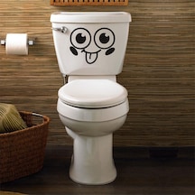 Wc Klozet için Gülen Yüz Sticker Yapıştırma