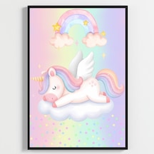 Besay Masal Dünyası Unicorn Çocuk Odası Posteri Dekoratif 3lü Set A3 Çerçevesiz