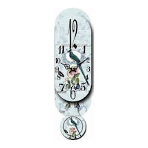 Saatler-MB SARKAÇLI KUŞLU DUVAR SAATİ-KÜÇÜK-26,5*8*3,5 CM Çok Renkli