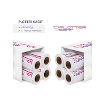 PlotterSarf® Premium 80G Pkopya Ozalit Kağıdı 31 CM x 175 M 8 Rulo