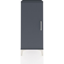 Arges Komodin 2 Raflı Tek Kapaklı 44x30x106 Antrasit-antrasit Antrasit