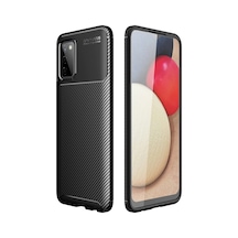 Samsung Uyumlu Galaxy A02s Kılıf Esnek Karbon Desenli Şık Premium Silikon Kapak Ryc/a.f.karbon Siyah