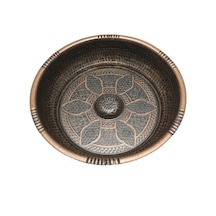 Fkn Ağır Bakır Eskitme Hamam Tası Bakır