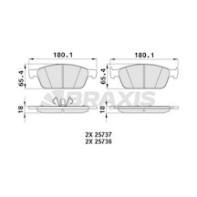 Ford Focus 2010-2014 Arası 2.0 St Braxis Marka Ön Balata