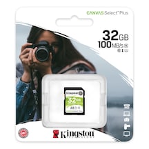 Kingston Canvas Select Plus 32GB SDHC Hafıza Kartı U1 V10 4K