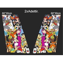 Çizgi Film Karakterleri Sticker Araç Sticker