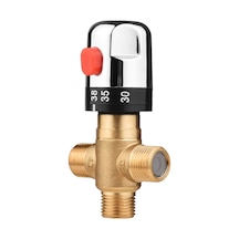 Geeksen Ev Tipi Pirinç Termostatik Vana - Güneş Enerjisi & Sıcak Su Sistemleri İçin