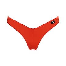 Calvin Klein Delta Bıkını Kırmızı Kadın Brezilya Bikini Altı