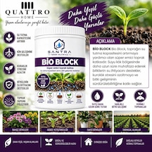 Quattro Home Bio Block Süper Emici Toprak Katkısı 1kg Su Tutucu, Kök Gelişimini Destekleyen Bahçe, Saksı Ve Tarım Toprağı Düzenleyici 1 KG