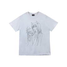Stoned&Fame Unisex Beyaz Kamisama Baskılı T-shirt Beyaz Stoned&Fame Unisex Beyaz Kamisama Baskılı T-shirt Beyaz
