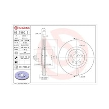 Vw Polo 5 Fren Diski On 2014-2017 Brembo 09788021 2adettir