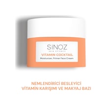 Sinoz Vitamin Kokteyl Nemlendirici Besleyici Onarıcı Yüz Kremi ve Makyaj Bazı 50 ML