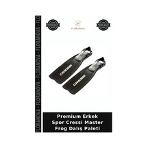 Premium Erkek Spor Cressi Master Frog Dalış Paleti Black