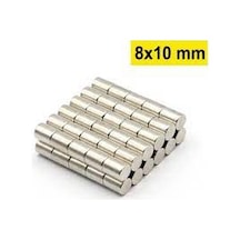 Neodyum Mıknatıs 8x10 Mm 10 Adet