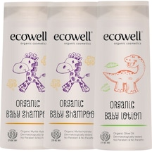 Ecowell Organik Bebek Şampuanı 300 ML x 2 + Bebek Losyonu