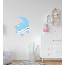 Kişiye Özel Ay Tasarımlı Çocuk Odası Duvar Sticker-1