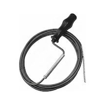 5 Metre Lavabo Açma Sustası Teli Spiral Yaylı Krom Kaplama Gider Açma Sustası Ergonomik Sap
