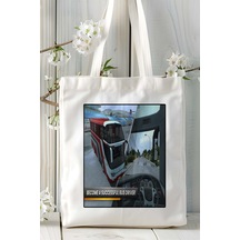 Art Hediye Bus Smilator Mobil Oyun Baskılı Omuz Çanta Çift Tafaflı Baskı Kişiye Özel 5 Çok Renkli