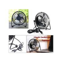 Masaüstü Metal Fan Usb Girişli Vantilatör Ankav-02494