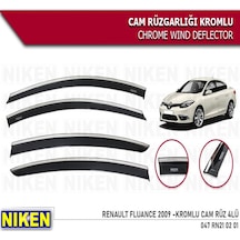Cam Rüzgarlığı Niken Kromlu Renault Fluence 2009 Sonrası 4lü