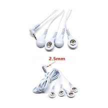 4 Uçlu Çıtçıtlı Tens Pedi Kablosu Elektrot Tens Cihazı Emg Cihazı Kablosu Elektroped Kablosu