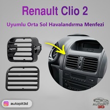 Renault Clio 2 Uyumlu Orta Konsol Sol Havalandırma Menfezi