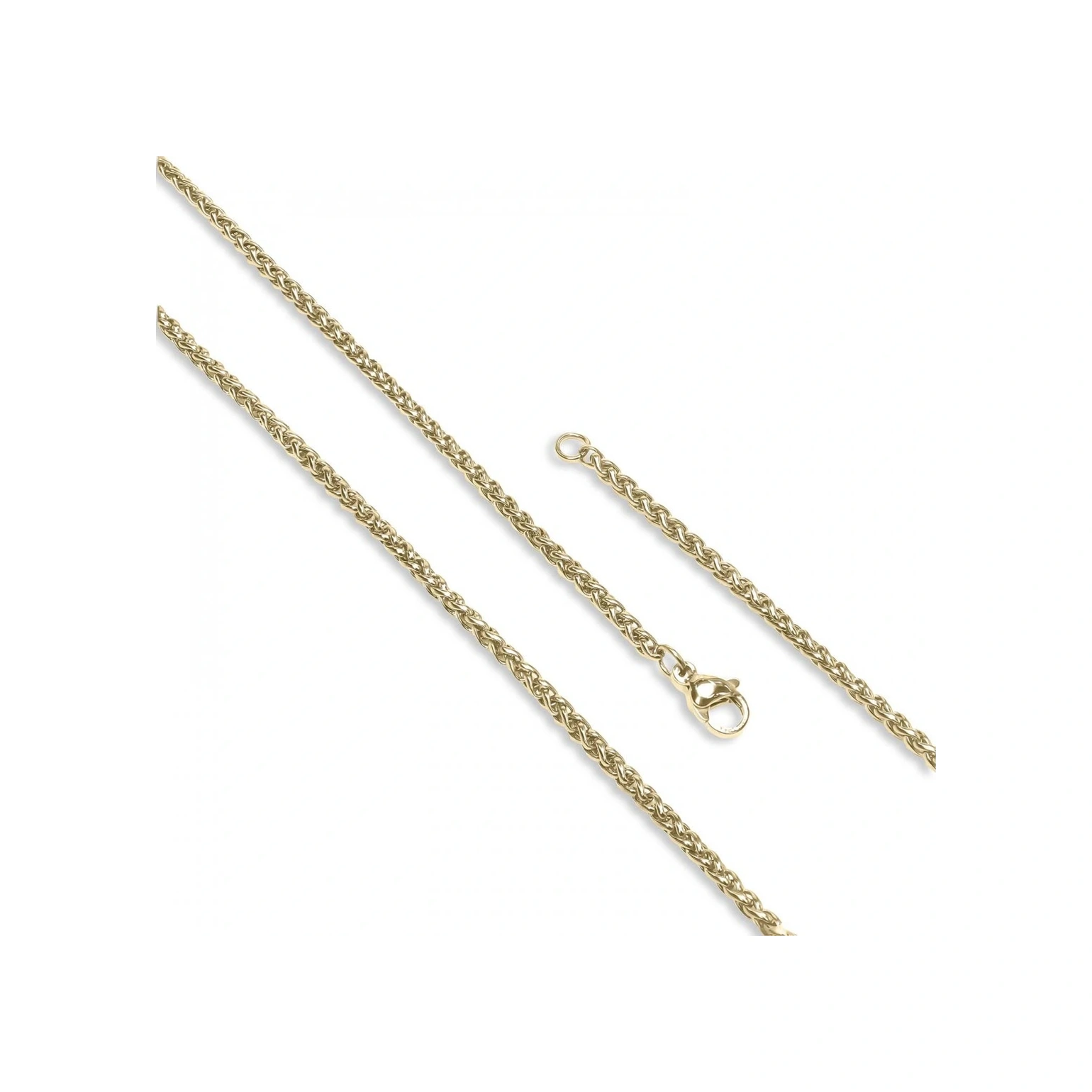 Moncuk Design Sarı Renk Çelik Kolye 2.5mm 3351cek012 Sarı