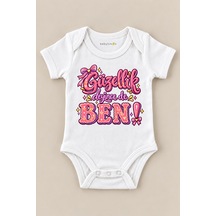 Babylimon Güzellik Deyince De Ben Beyaz Kısa Kollu Çıtçıtlı Bebek Zıbını Beyaz - 930083900 Beyaz