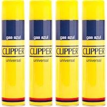 Clipper Ehediye Universal Gas Azul Çakmak Gazı Hu75Azul 250 ML x 4 Adet